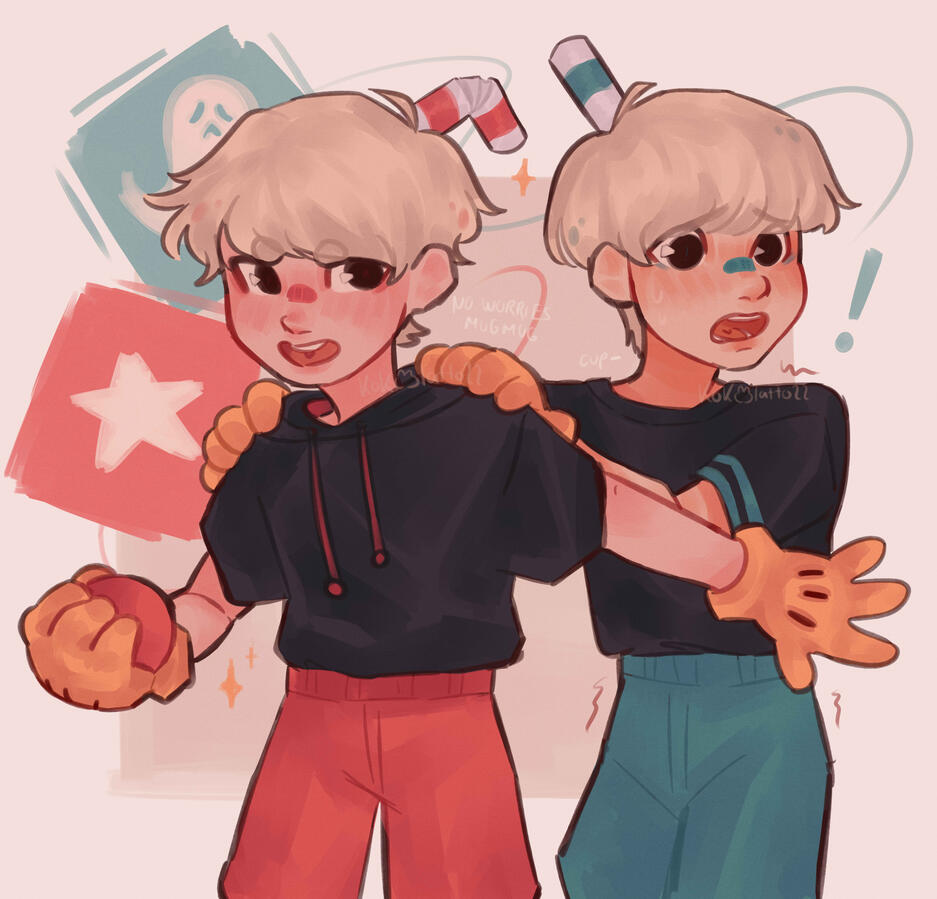 cuphead and mugman